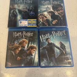 Harry Potter Blue Ray set of 4