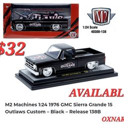 M2 Machines 1:24 1976 GMC Sierra Grande 15 Outlaws Custom