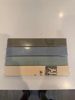 Brand New Shapton Pro Sharpening Stones 1 x 6 in with Aluminum Housings