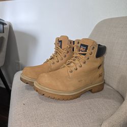 Timberland PRO 6‑Inch Soft Toe Work Boot — Wheat, Size 9