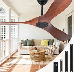 72 Inch Ceiling Fan No Light, Wood Outdoor Ceiling Fan
