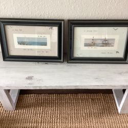 Coastal artwork (both for $20)