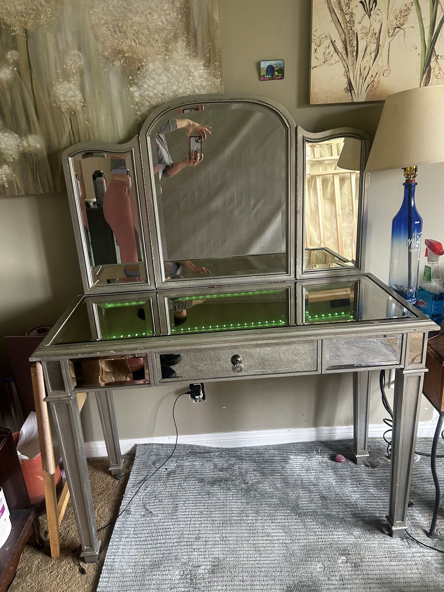 Mirrored Vanity