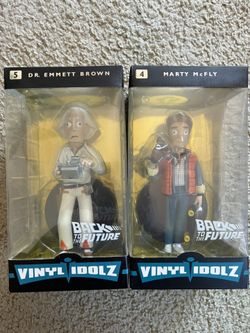 Funko Vinyl Idolz Back to the Future Marty McFly #4 & Doc Brown #5 NEW SEALED
