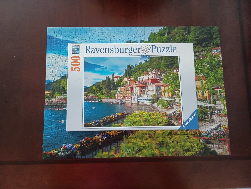 Ravensburger Italy Italian Scene, Lake Como Scenic 500 Piece Jigsaw Puzzle