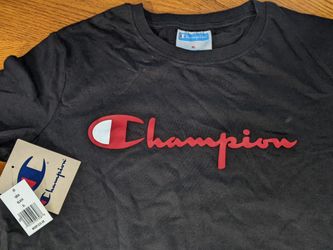 Champion Boys Short Sleeve Black T-shirt
