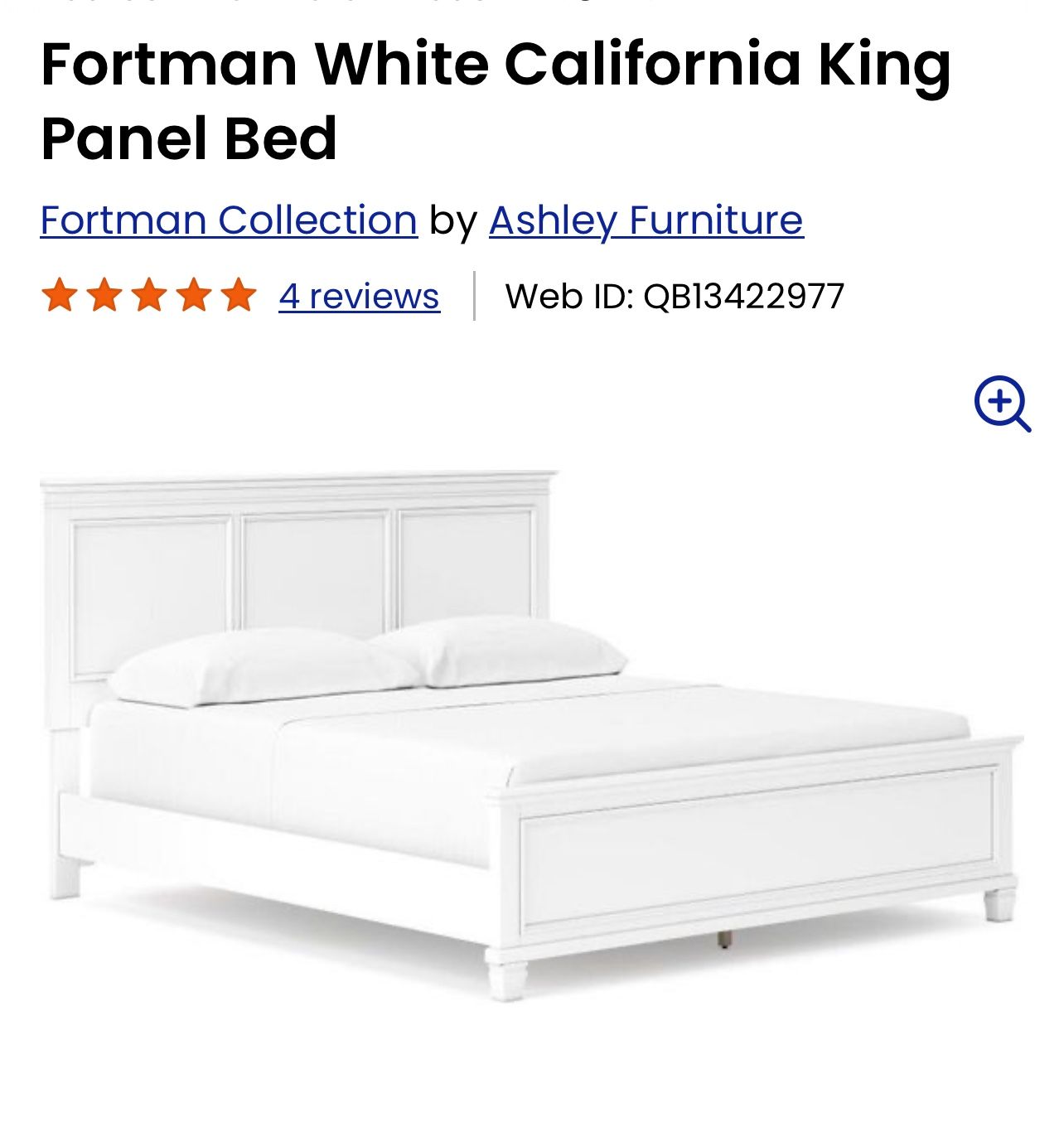 Brand New Head Board - White Solid Wood