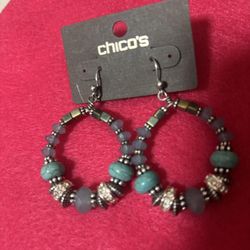 Chico’s Turquoise Earrings -NEW 