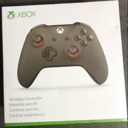 New Xbox One Military Green Orange Wireless Controller