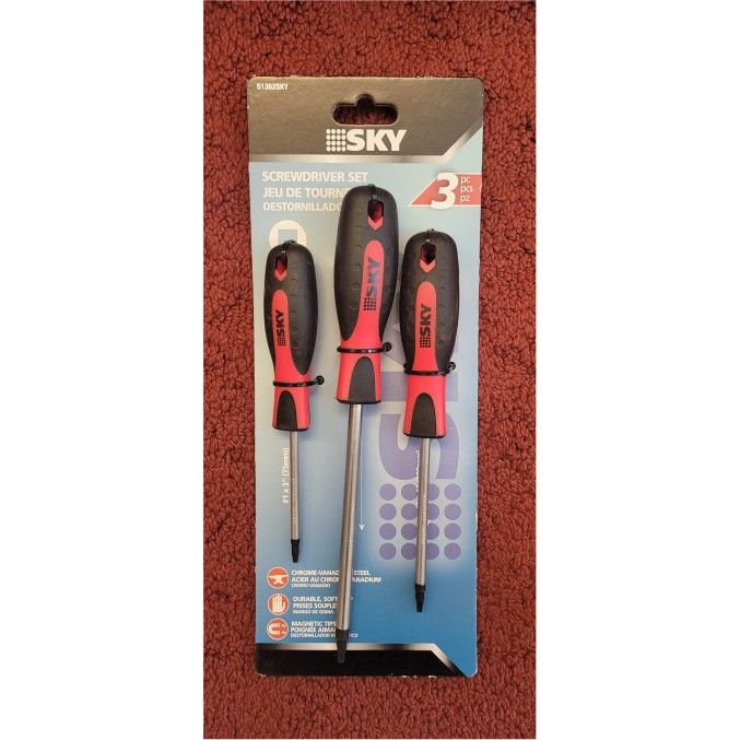 SKY 3-Piece Screwdriver Set (Phillips Head)