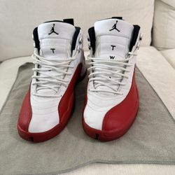 Jordan 12 Retro Cherry 2023 Size 12 In Very Good Condition 
