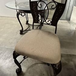 Glass Table W Four Chairs $100 OBO