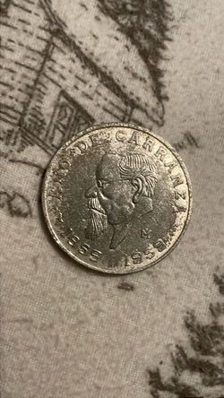 Mexican vintage cinco pesos