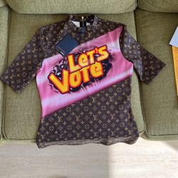 LOUIS VUITTON MONOGRAM LET'S VOTE SHIRT