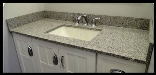 Pegasus 28603 49 in. Granite Vanity Top in Napoli with White Sink and 8 in. Faucet Spread