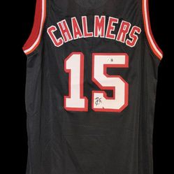 Mario Chalmers Miami Heat Signed Jersey Beckett Authenticated