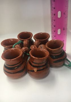 Jarritos De Barro/ Clay Shot Glass. NEW
