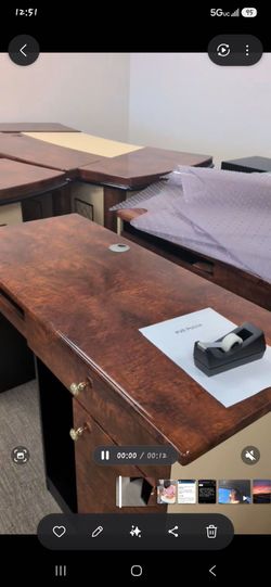 Office desks.