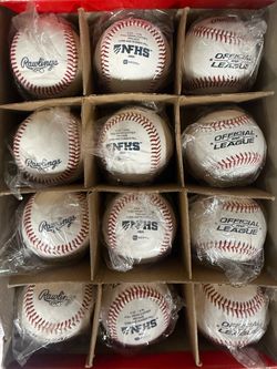Rawlings NFHS Official League Baseballs – Dozen