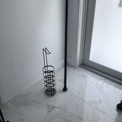 Toilet Paper Holder  And Shower Rod 