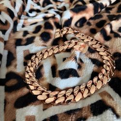 Rose Gold Cuban Choker 