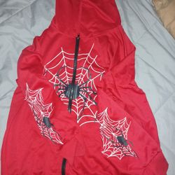 Red Y2k Girls Spiderman Jacket