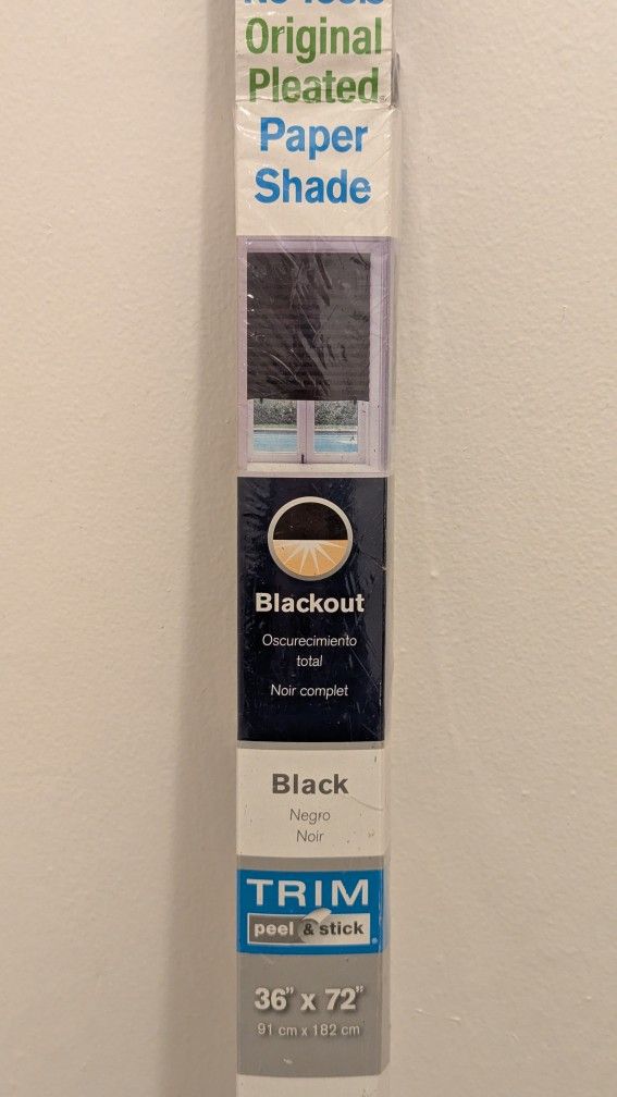 Black Out Window Paper Shade