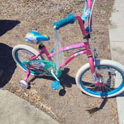 Pink And Blue Girls Bike