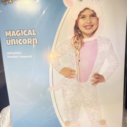 Brand New 2T Toddler Magical Unicorn Jumpsuit Costume