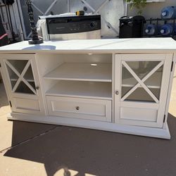 White tv stand