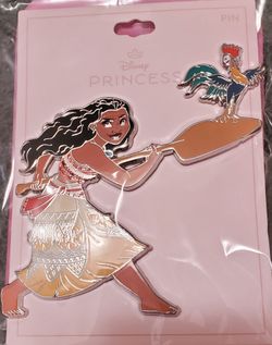 Disney Princess Moana & Hei Hei Paddle Single World Of Walt Disney Franchise Pin