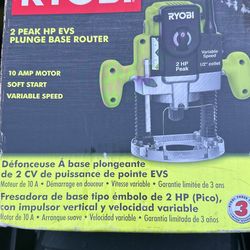RYOBI 10 Amp 2 HP Plunge Base Corded Router