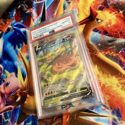 2022 POKEMON SWSH BLACK STAR PROMO #260 FA/CHARIZARD V ULTRA-PREMIUM COLLECTION PSA 10 