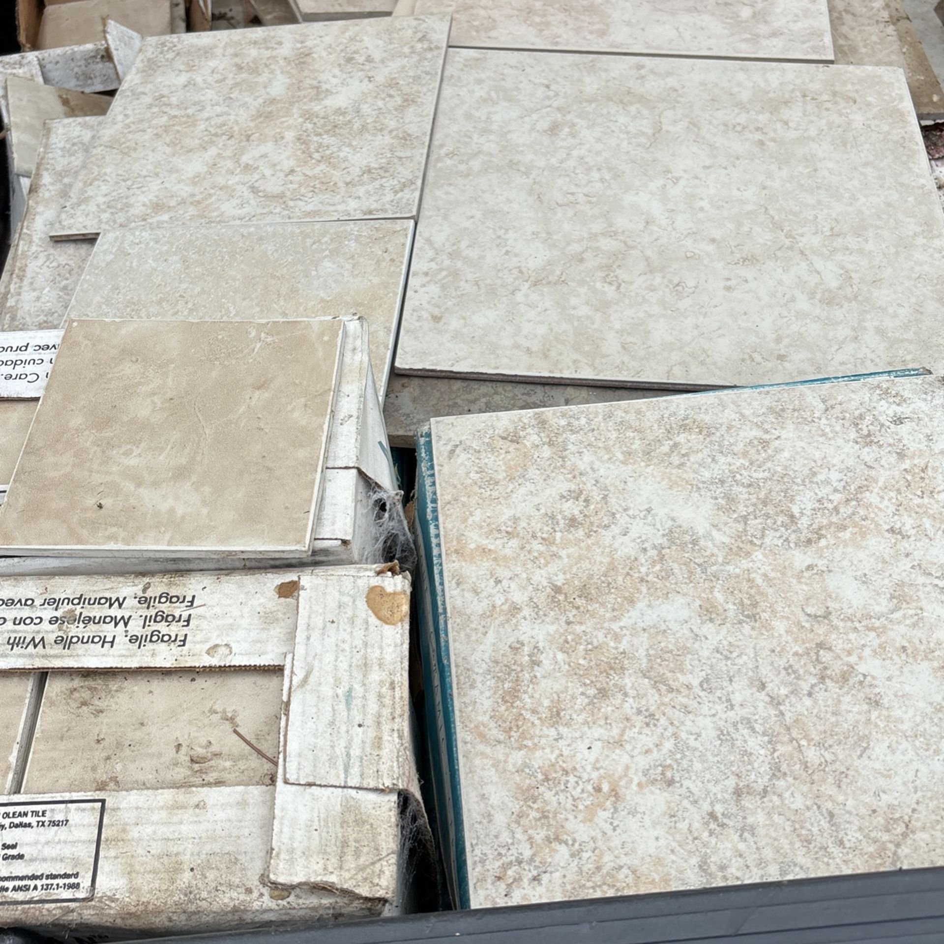 Boxes Of Different Tile 