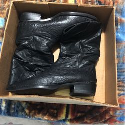 Black Leather Boots