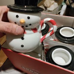 Holiday Snowman Mugs 