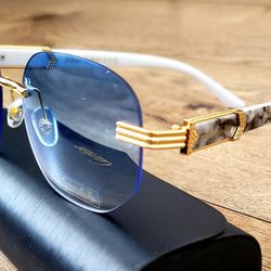 Rimless Nipsey Blue Sunglasses 