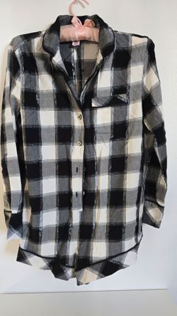 Victoria's Secret Plaid Romper Black White Gray XS