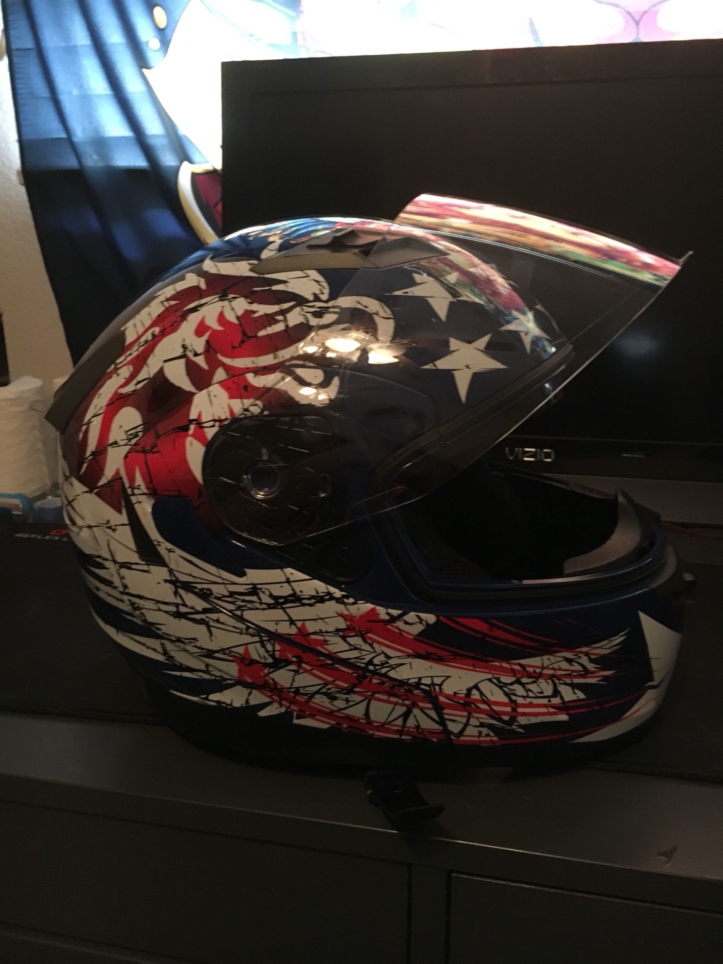Motorcycle Helmet Dual Visor Modular iV2 model YH 953