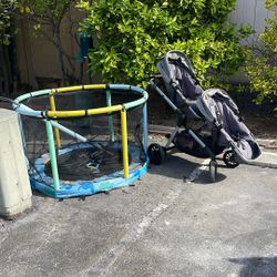 Free Trampoline And Double Stroller 