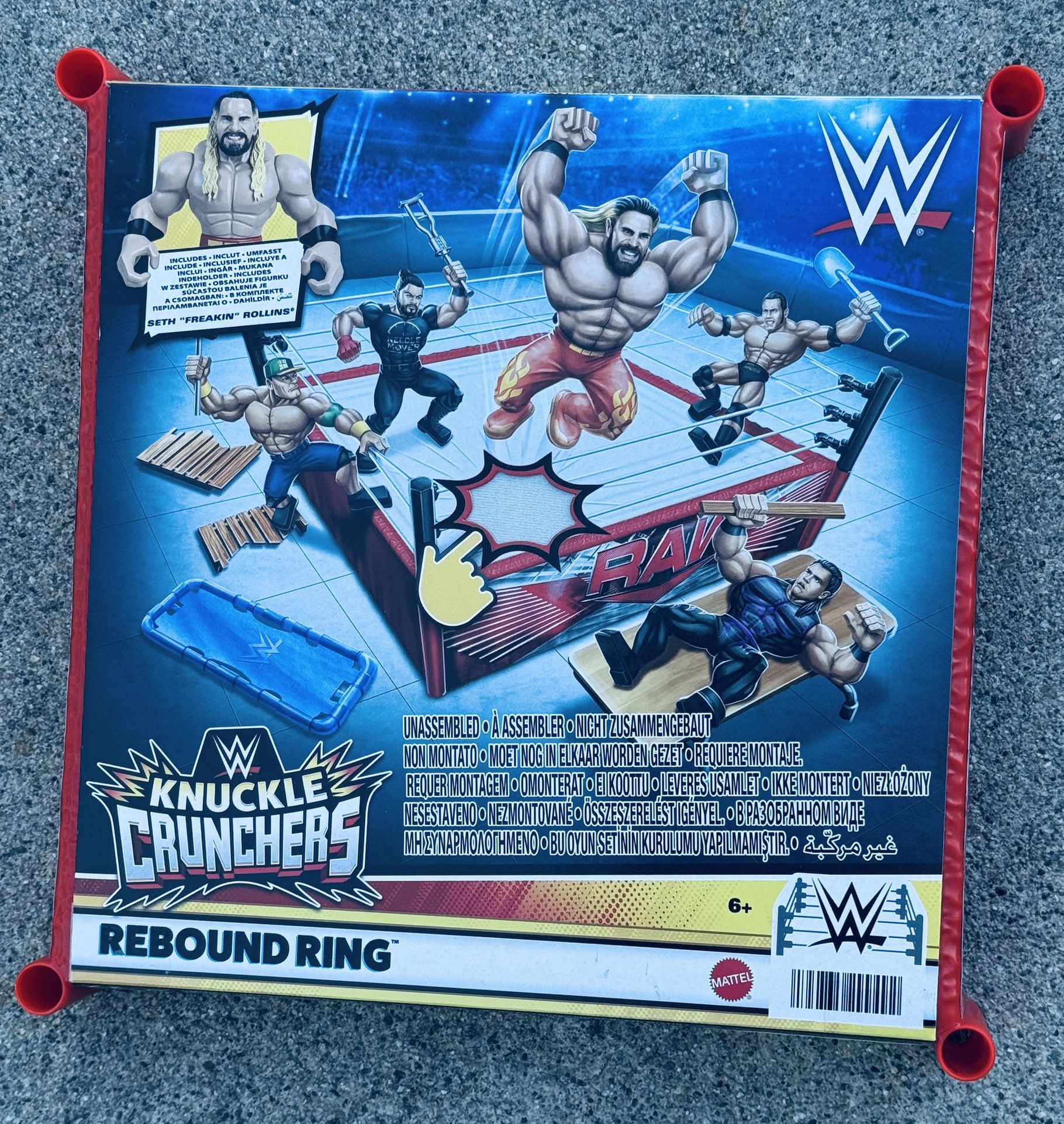 WWE Knuckle Crunchers Rebound Ring Playset