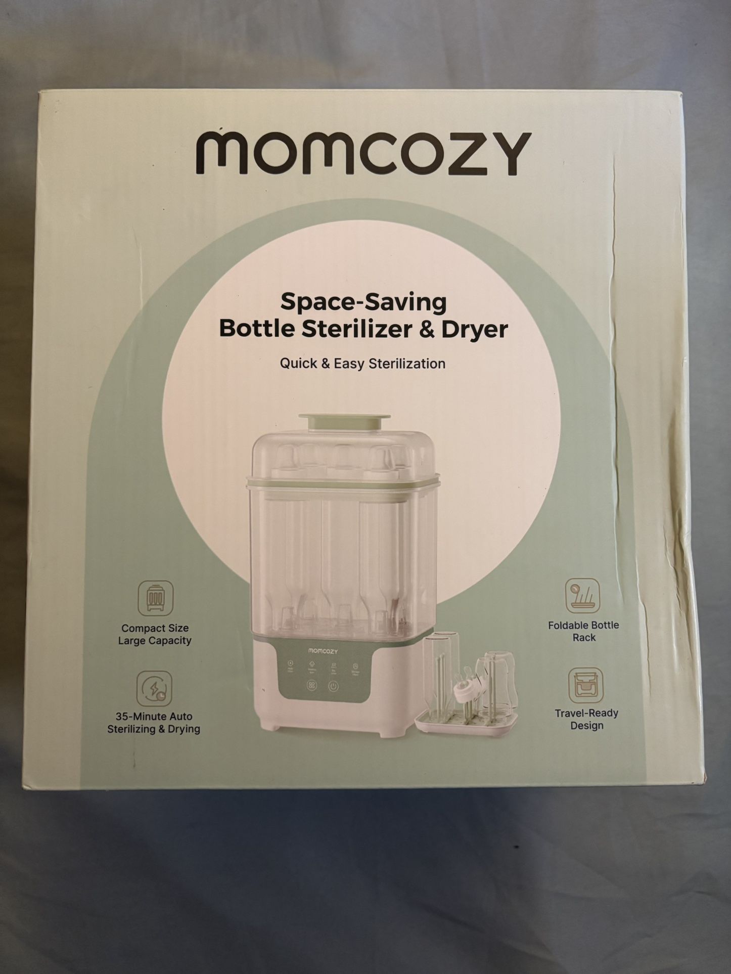 Momcozy Bottle Sterilizer and Dryer, Modular Nesting Space Saving Design - BS04