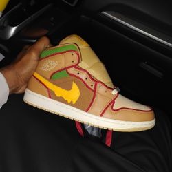 Brand new Jordans ..... Cheese Burger, Fries And Shake ... Limited Edition Sz. 9.5US