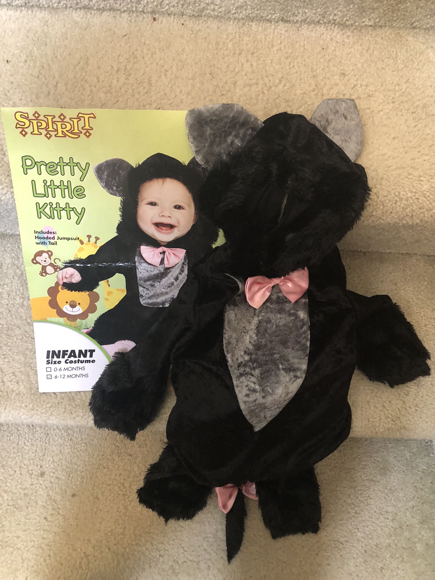 Spirit Halloween Pretty Little Kitty Costume 6-12 Months Cat Costume