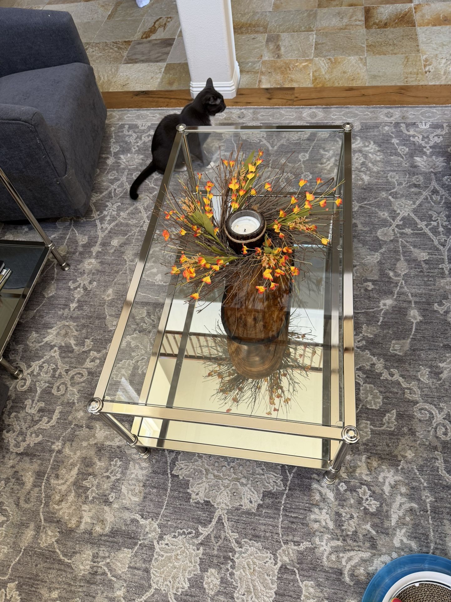 Three Piece Coffee Table, End Table And Console