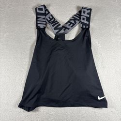 Nike Pro Intertwist Training Tank Vest Top Women’s S Black Shirt Dri Fit Gym#118