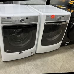 maytag frontal washer dryer set