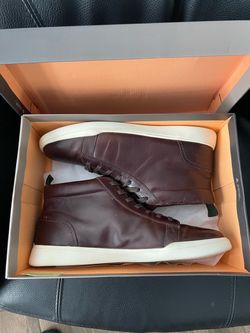 Mens Shoes, Crown Vintage Midcut Leather Fashion Sneaker, Like New, Size 12