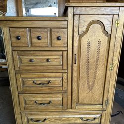 Vintage Wood Dresser