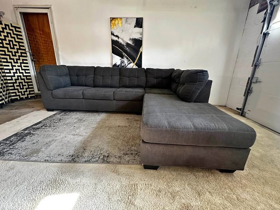 Gray 4-Seater Sectional Sofa